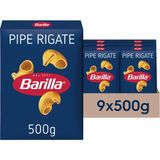 Barilla Mantı Makarna (Pipe Rigate) 500 x 9 Adet