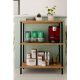BARIN DESIGN 3Raflı Çevir-Kur Çok Amaçlı Raf Ünitesi Mutfak Ofis Düzenleyici Kolay Kurulum Portatif Organizer Raf