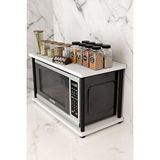 BARIN DESIGN Çevir Kur Mutfak Tezgah Üstü Mikrodalga Rafı Çok Amaçlı Organizer Stand Baharatlık Raf Sistemleri Çam