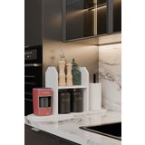 BARIN DESIGN Mutfak Düzenleyici Raf ,Baharatlık, Kağıt Havluluk , Kahve Köşesi Standı, Peçetelik Tezgahüstü Raf