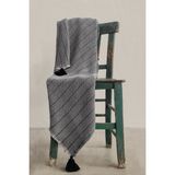 Barine Buhur Pike Dokulu Koltuk Şalı, Battaniye Açık Gri - 130 x 170 cm