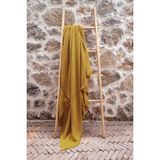 Barine Cocoon 4 Katlı Müslin Koltuk Şalı, Battaniye Hardal Sarısı - 130 x 170 cm