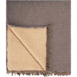 Barine Cocoon Kahverengi / Hardal %100 Pamuk King Size Yatak Örtüsü 240 x 260 cm - Standart