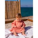 Barine Cocoon Pamuk Müslin Bebek Plaj Pançosu Mercan Rengi - 18 - 24 Ay