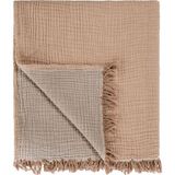 Barine Cocoon Taba / Acı Kahve %100 Pamuk King Size Yatak Örtüsü 240 x 260 cm - Kızıl Kahve - Standart