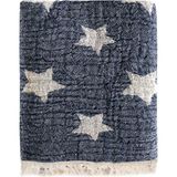 Barine Cuddling Star 4 Kat Müslin Lacivert Bebek Battaniyesi 75 x 145 cm - Standart