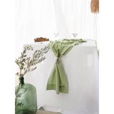 Barine Keten Runner Açık Yeşil - Mint Yeşili - 45 x 160 cm