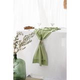 Barine Keten Runner Açık Yeşil - Mint Yeşili - 45 x 250 cm