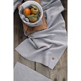 Barine Keten Runner Gri - 45 x 250 cm