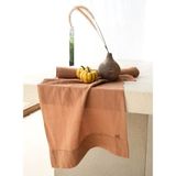 Barine Keten Runner Karamel - Taba - 45 x 250 cm