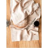 Barine Keten Runner Kum Beji - 45 x 160 cm