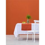 Barine Keten Runner Turuncu - Kiremit - 45 x 160 cm