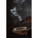 Barine Mermer Palo Santo Tütsülük ve Kül Tablası Naturel - Beyaz