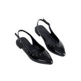 Barinoska Kadın Rugan Slingback Babet 1 cm Topuk Termo Taban Pad’li İç Taban Şık Rahat Günlük Ayakkabı
