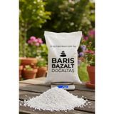 Barış Bazalt Doğaltaş Beyaz Çakıl Taşı 25 kg Dekoratif | Bahçe ve Peyzaj, Akvaryum Uyumlu, Saksı ve Teraryum, Doğal Taş, Drenaj Çözümü