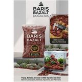 Barış bazalt doğaltaş Doğal Volkanik Taşı Kırığı 2-2,5 cm Dekoratif Bahçe Saksı Teraryum Akvaryum Taşı 3 KG