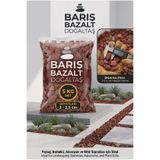 Barış bazalt doğaltaş Doğal Volkanik Taşı Kırığı 2-2,5 cm Dekoratif Bahçe Saksı Teraryum Akvaryum Taşı 5 KG