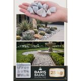 Barış Bazalt Mavi Gri Beyaz Dolomit Taşı 25 KG, 20-40 mm | Doğal Dekoratif Taş, Bahçe ve Peyzaj, Saksı ve Teraryum, Akvaryum Uyumlu, Karışık Renk