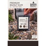 Barış Bazalt Siyah Akvaryum Kumu 3 KG, 0.8-1 mm İnce Taneli | Doğal & Dayanıklı, Yumuşak Köşeli, Bitki Gelişimini Destekler, Bahçe & Teraryum Uyumlu, Dekoratif Siyah Renk
