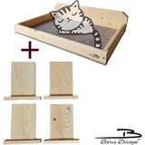 Barış Dizayn 5 Parça Eko Halı Kaplama Yatak ve 4 Basamak Seti (Duvar) 10KG - 40 x 30