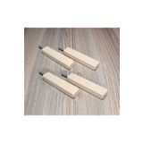 Barış Dizayn Doğal ahşap Gizli vida Hayalet Tekli mini askılık çok amaçlı duvar askısı (4lü set)
