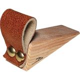 Barış Dizayn Premium Bej(Krem) Deri Kapı Altlığı Kapı Stoperi Stopper Kapı Durdurucu (1 Adet) - Kahverengi