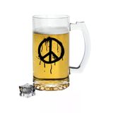 Barış Sembollü Bira Bardağı - Bira Bardak