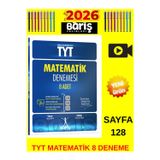 Barış Yayınları Tyt Matematik Denemesi 8 Adet Tablet Kalem Yeni Nesil Sorular Video Çözümlü Sınav