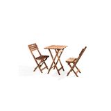 BarışAhşap Ahşap Masa Sandalye Seti(KATLANABİLİR) Minder Hediyeli