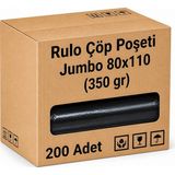 Barışkan Rulo Çöp Poşeti 80X110 (350 Gr) 200'LÜ