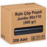 Barışkan Rulo Çöp Poşeti 80X110 (400 Gr) 200'LÜ