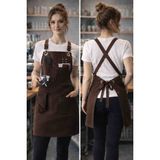 Barista Chef Önlüğü Ressam Barmen Ahçı Ayarlamalı Askılı Mutfak Önlüğü