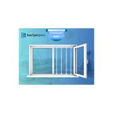 BARİYERPEN Pencere Güvenlik Bariyeri- 80cm-130cm Arası Uzayıp Kısalabilen Korkuluk 10 lu Paket