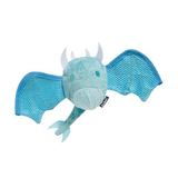 BARK Köpek Oyuncak Süper Chewer Brrrtha Ejderha Gıcırtılı Peluş İçerideki Köpekler İçin Gizli Oyuncak, Doğal Kauçuk Çekirdek, Flappy Mesh Kanatları, Vanilyalı Dondurma Kokulu, Küçük Köpekler İçin
