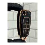 BARKAS ELEKTRONİK Ford Focus Mondeo Transit Connect Transit Custom Galaxy Sustalı Nano Anahtar Kılıfı Siyah