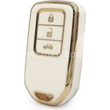 Barkas Elektronik Honda Civic Crv Accord City Keyless Go Nano Anahtar Kılıfı 3 Buton Beyaz