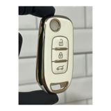 Barkas Elektronik Renault Clio 5 Megane 4 Captur Kadjar Symbol Sustalı Nano Anahtar Kılıfı 3 Buton Beyaz