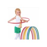 BarkoFix 10 Adet 60cm Hulahop KARŞIK RENKLİ HulaHop Bel İnceltici Jimnastik Eğzersiz Çemberi Hulohop Egitici