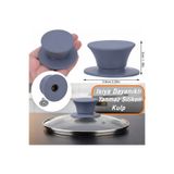 BarkoFix 2 Adet Silikon Yanmaz Yakmaz Universal Cam Tencere Kapağı Kulpu Tencere Tepesi Kapak Tutacağı Kulp