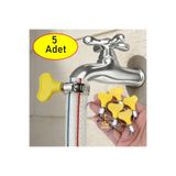 BarkoFix 5 Adet Hortum Kelepçesi (Plastik Kelebek Bağlantılı) Paslanmaz Çelik Metal Hortum Kelepçesi 16-20 mm