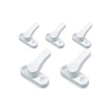 BarkoFix 5 Adet Pvc Kapı Pencere Emniyet Kilidi Pimapen Düğmeli Kilit Bebek Çocuk Güvenlik