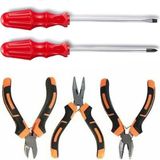 BarkoFix 5li Set Mini Pense Seti Yan Keski Kargaburun Düz ve Yıldız Tornavida Elektrikci Hobi Seti