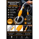 BarkoFix MANUEL Sıvı Aktarma Pompası 1 Metre Hortumlu Mazot Benzin Yag Süt Aktarma Pompası Akvaryum Suyu Akta