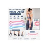 BarkoFix Silikon Yoga Direnç Bandı 45x3,5 cm | Egzersiz Esnetme Lastiği | Sırt Bel Kol Omuz Göğüs Bacak Pilat