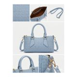 Barla Atelier Barla Mocha Chic & Blue Yumuşak Süet Askılı El ve Omuz Çantası