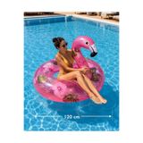 barlas global Deniz Simidi Şeffaf Flamingo Desenli Şişme 120 cm