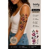 Barly Çoklu Çiçek Geçici Dövme Tattoo