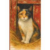 Barn Cat Notebook - Nugget the Calico Cat: 5 x 8 120 lined pages