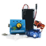 Barnabas Robotics Servo Motor Test Cihazı Kiti | 180 Derece 9 g Servo Motor + RC Servo Test Cihazı Kontrolörü + 6 V Pil Tutucu