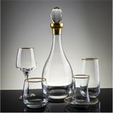 Barok 61 Parça 12 Kişilik Soft Gold Su Takımı Lav